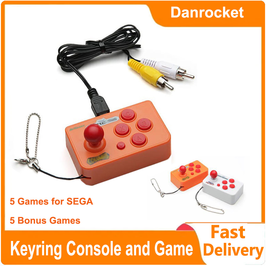 Gaming Console Video Game - Joystick Mini Arcade Dengan 10 Game