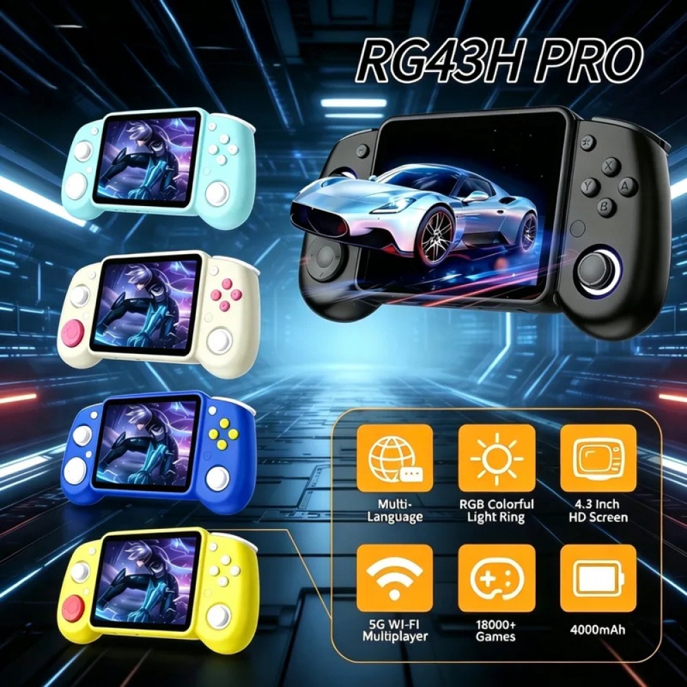 Gaming Console Under 500 - Konsol Game Genggam Retro Portabel RG43H