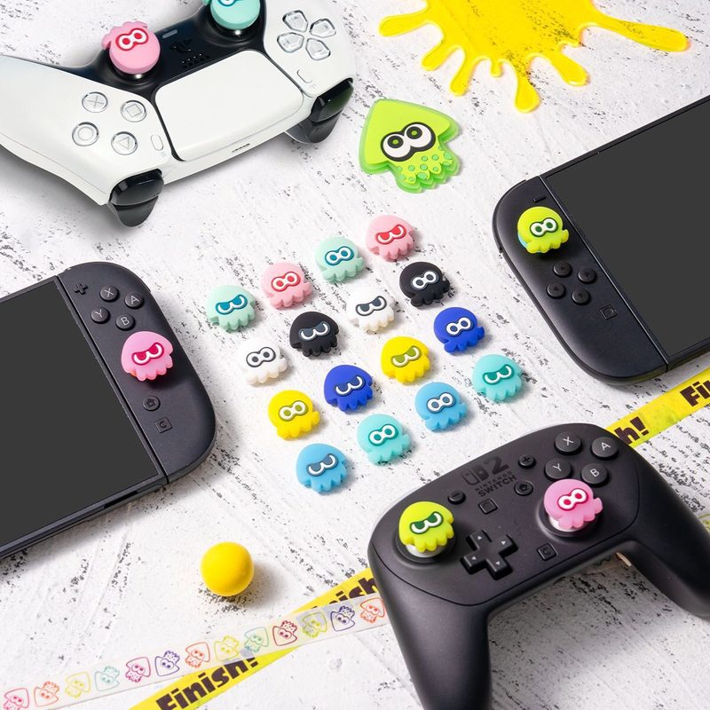 Thumb Grip Joystick - Penutup Thumb Grip Splatoon Squid Glow
