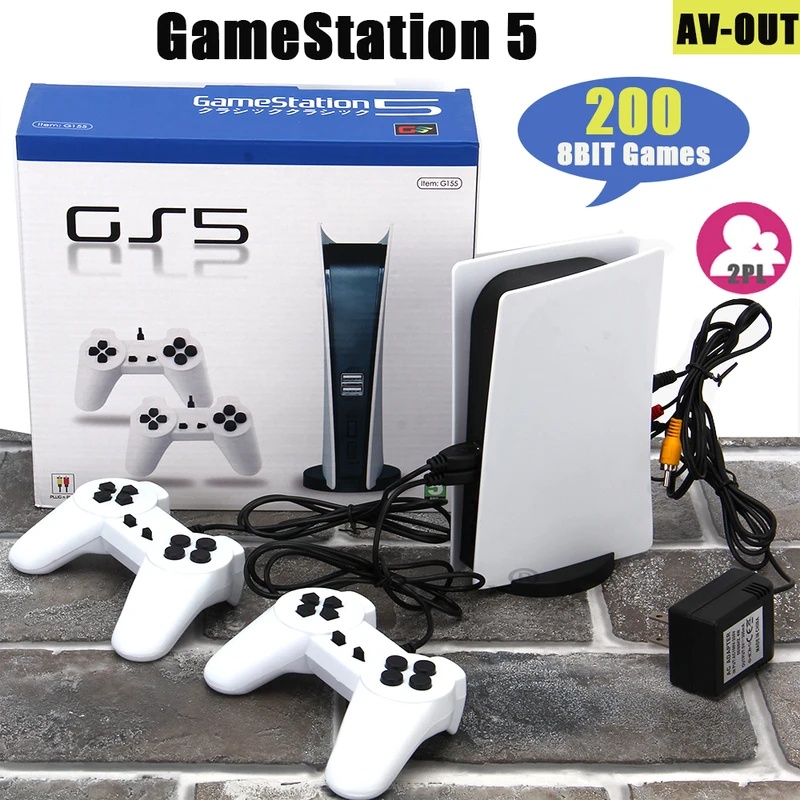 Gaming Console Gs5 - Konsol Game Genggam Retro 8 Bit