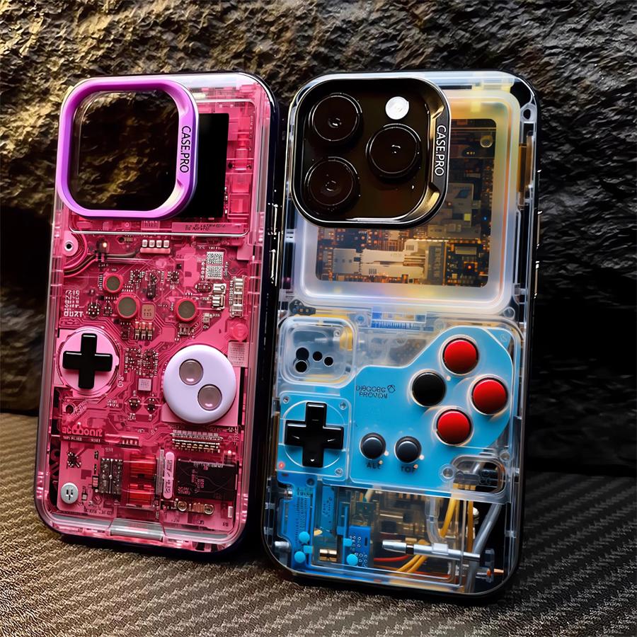Gaming Console Apple - Casing Ponsel Konsol Game Retro untuk