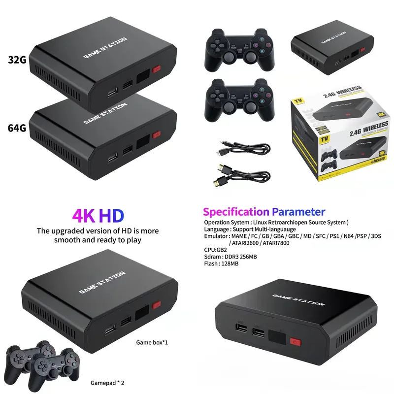 Gaming Console Video Game - Konsol Video Game M8plus HD Box