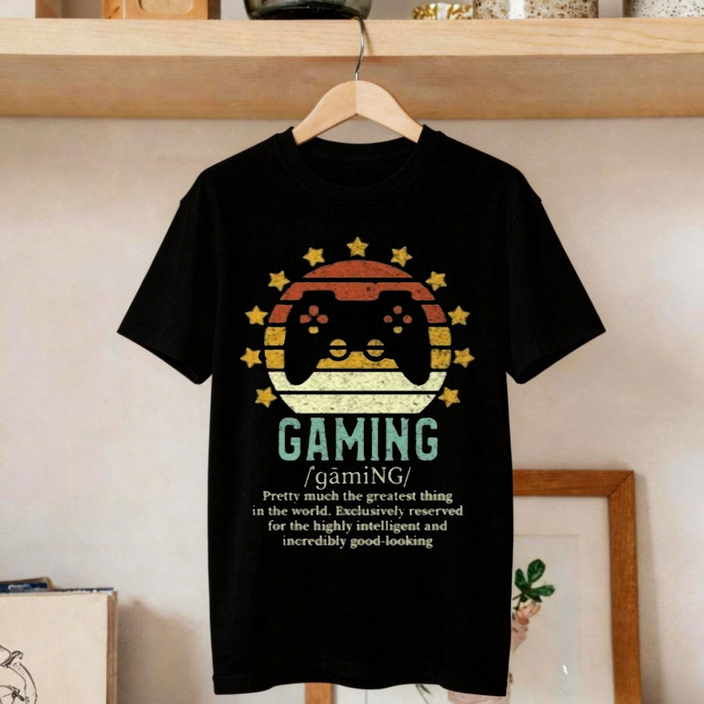 Gaming Console Definition - Kaos Definisi Gaming Lucu Vintage Konsol