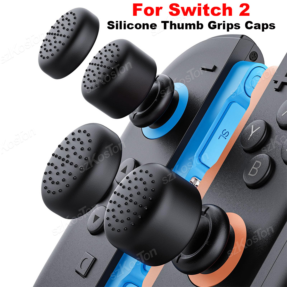 Thumb Grip Joystick - 4 Buah untuk Switch 2 Topi