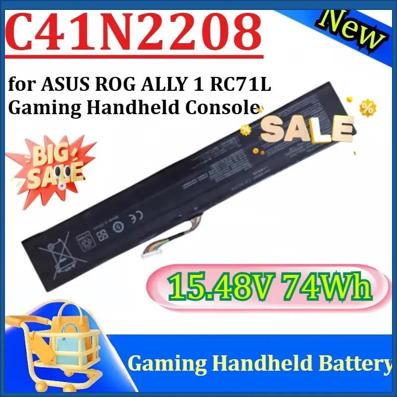 Gaming Console Rog Ally - Baterai Pengganti Kapasitas Tinggi Baru C41N2208