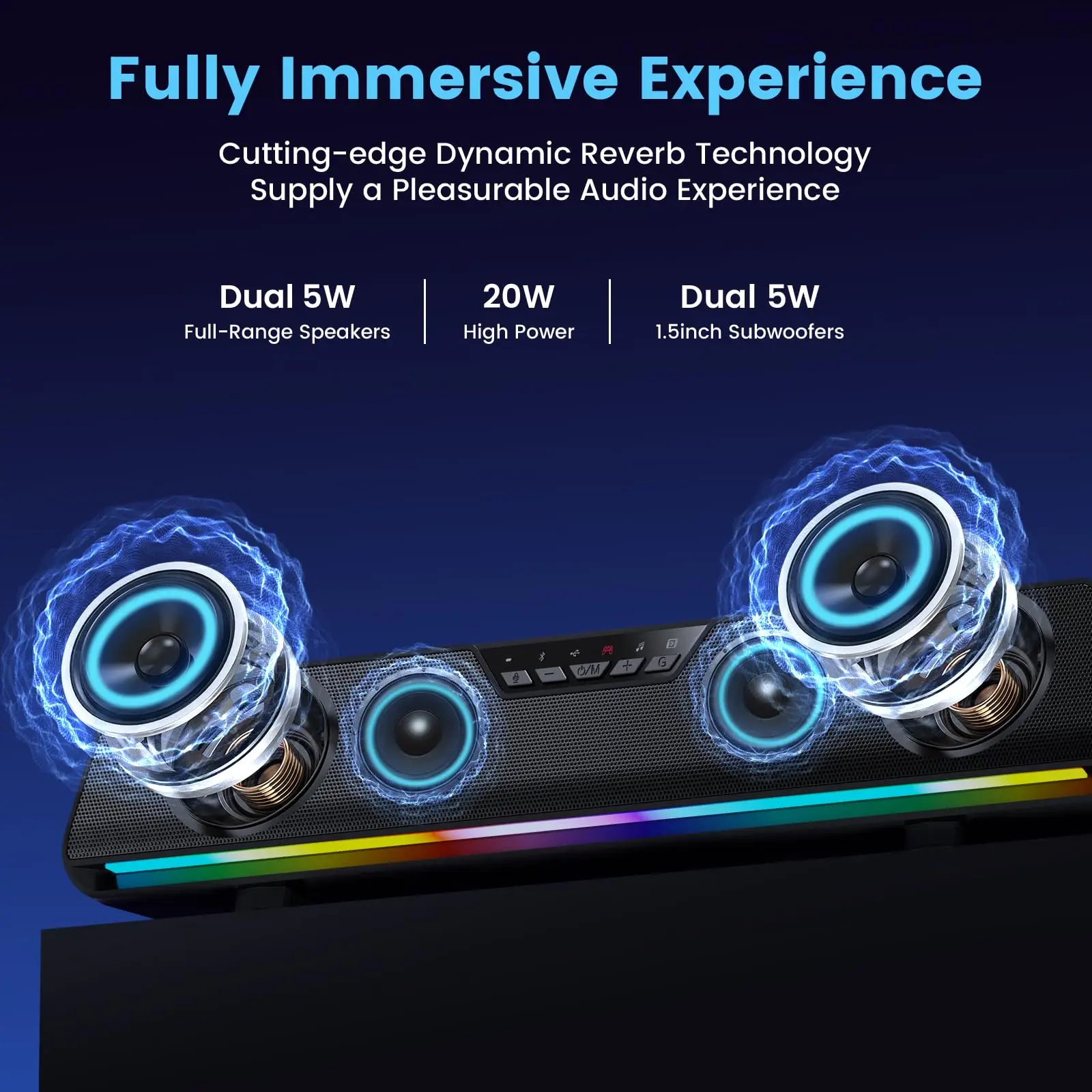 GS6 Pro 7.1 Gaming Speaker Bar - Gaming Console Apple ulasan dan harga
