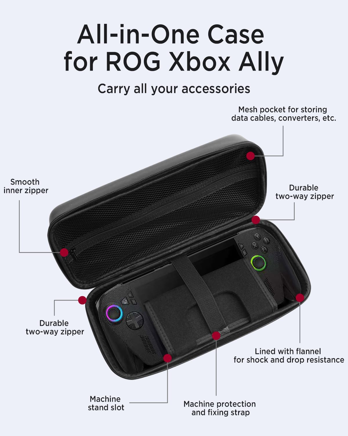 Tas Jinjing Perjalanan untuk K - Gaming Console Rog Ally ulasan dan harga
