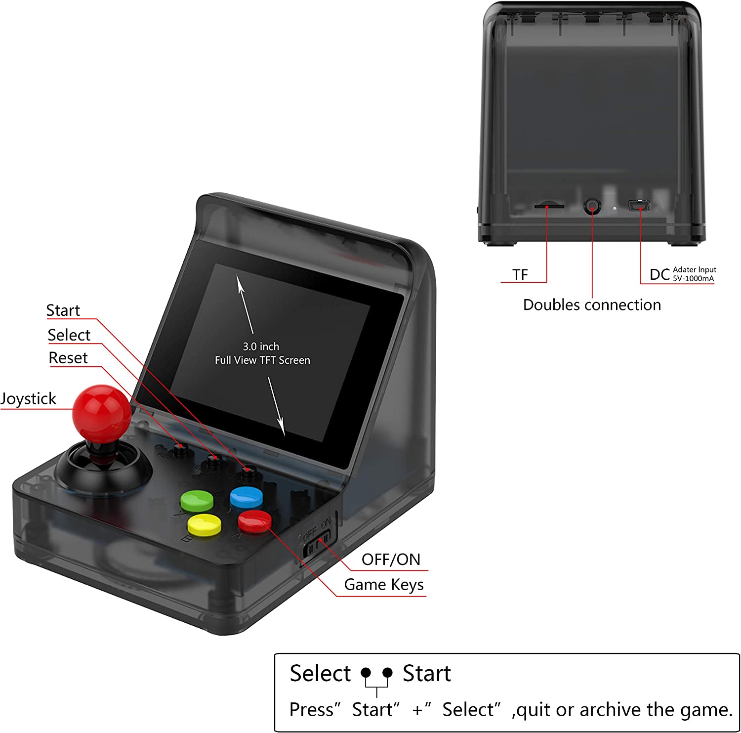 ARCADE MINI Terbaik populer 32 - Gaming Console Under 500 ulasan dan harga