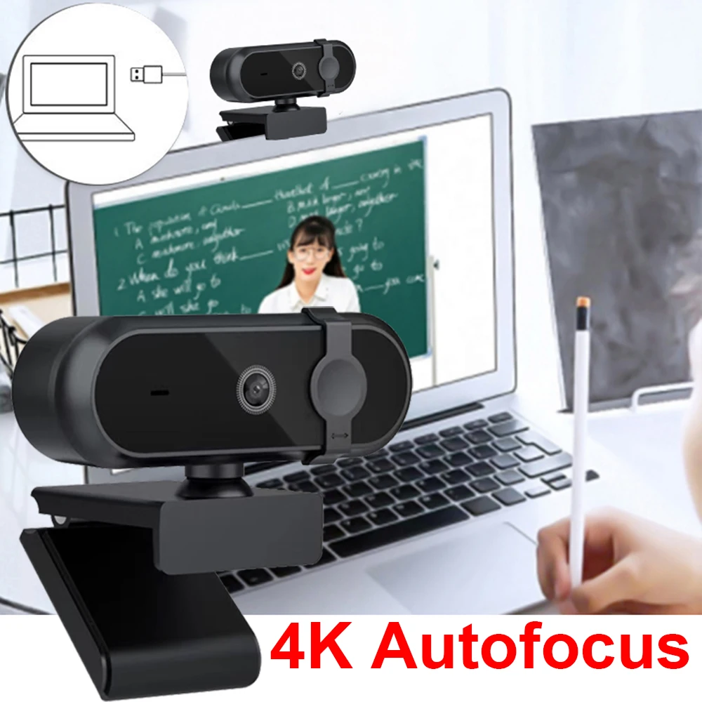 Webcam Autofokus 4K 2K 30fps M - Gaming Console Youtube ulasan dan harga