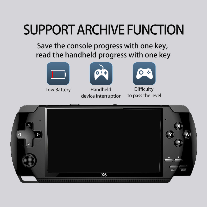 Konsol Game Retro Genggam X6,  - Gaming Console Youtube ulasan dan harga
