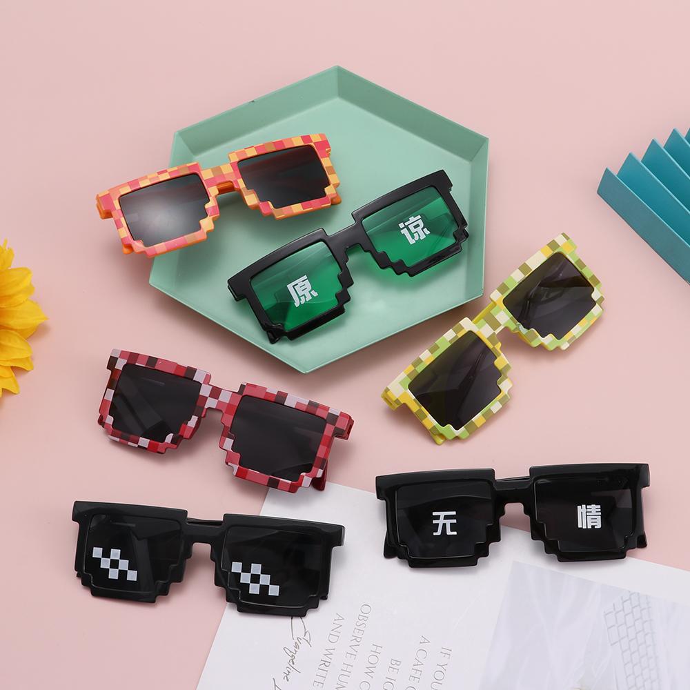 Kacamata Mosaik Pixelated Lucu - Gaming Glasses Uv ulasan dan harga