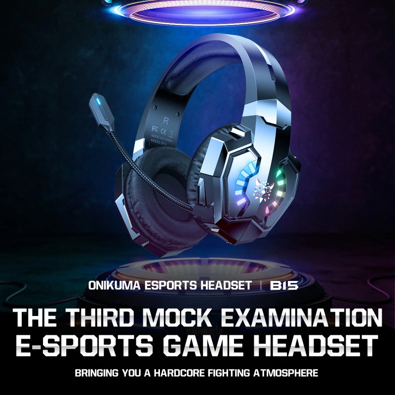 ONIKUMA B15 Headset Gaming Nir - Gaming Console Apple ulasan dan harga