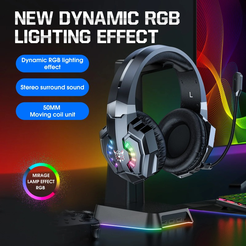 ONIKUMA B15 Headset Gaming Nir - Gaming Console Apple ulasan dan harga