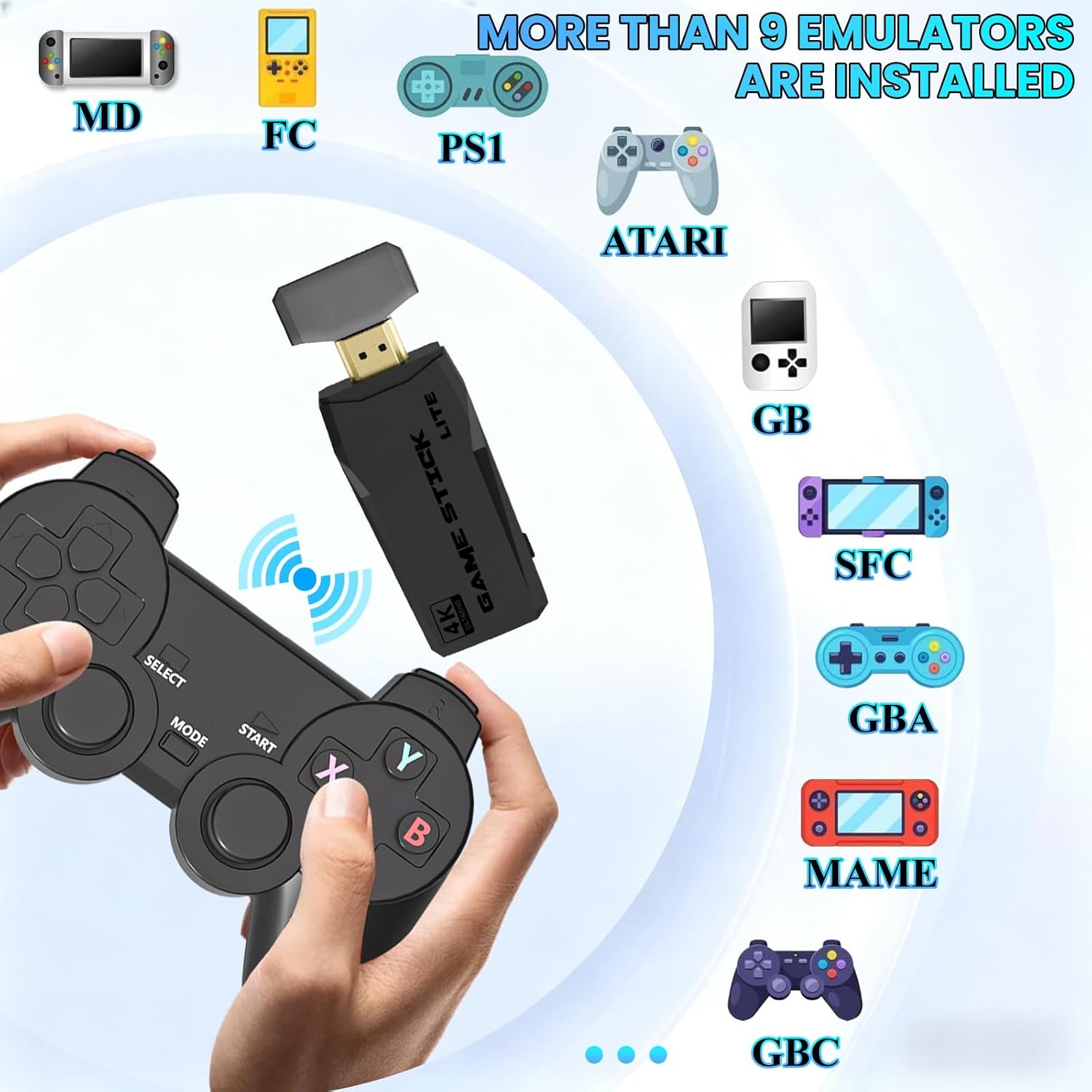 Konsol Game Retro 4K dengan Ka - Gaming Console Video Game ulasan dan harga