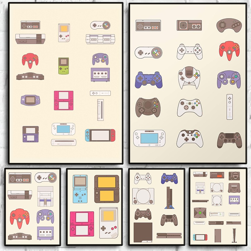 Poster Evolusi Perangkat Gengg - Gaming Console Video Game ulasan dan harga