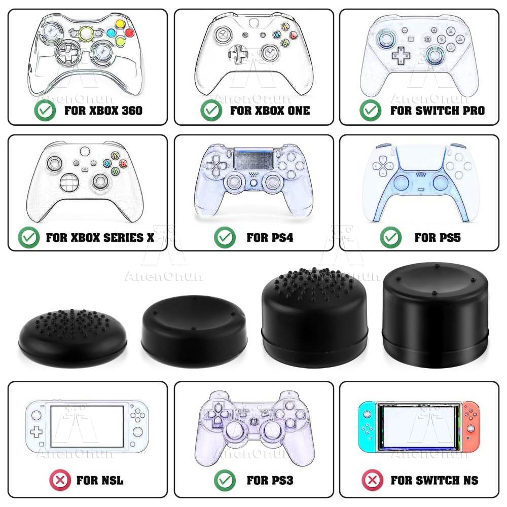 8 buah tutup pengontrol pegang - Thumb Grip Joystick ulasan dan harga