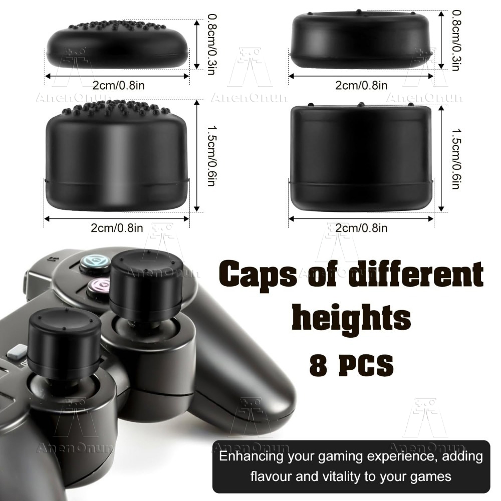 8 buah tutup pengontrol pegang - Thumb Grip Joystick ulasan dan harga