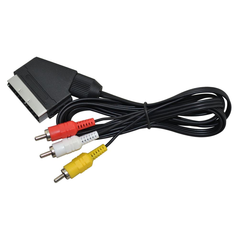 Kabel Scart ke 3 Video TV AV R - Gaming Console Video Game ulasan dan harga