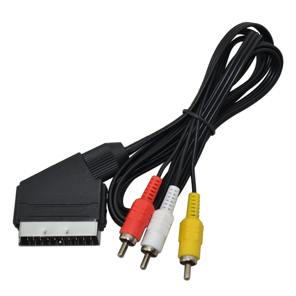 Kabel Scart ke 3 Video TV AV R - Gaming Console Video Game ulasan dan harga