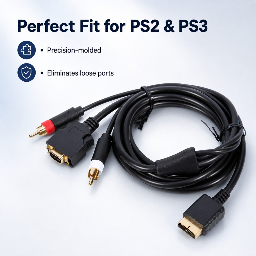 Kabel AV Berlapis Emas untuk K - Gaming Console Definition ulasan dan harga
