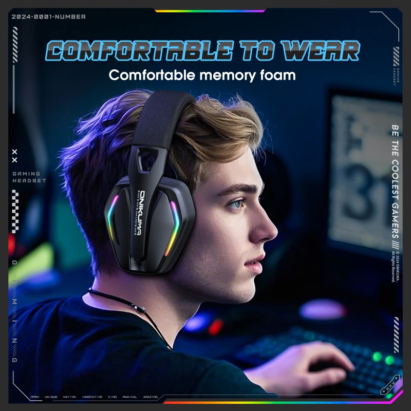 ONIKUMA GT826 Headset Gaming N - Gaming Console Apple ulasan dan harga